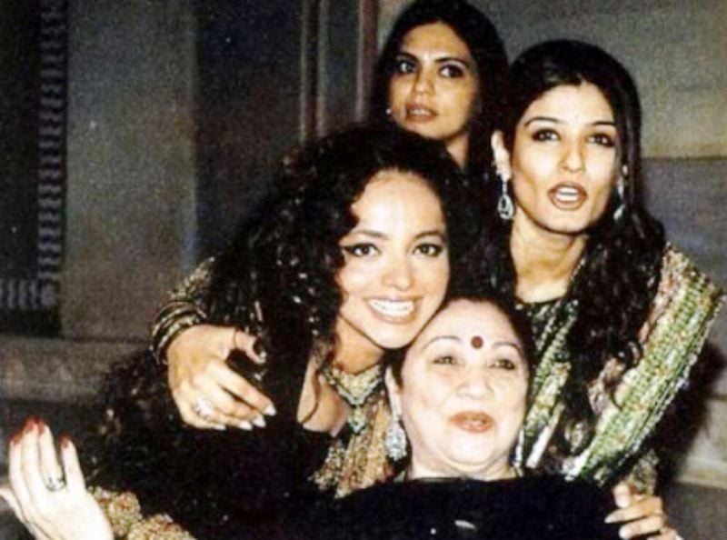 Rakhee Tandon With Raveena Tandon