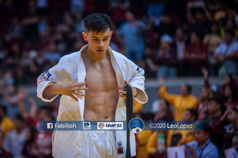 Ralph de Leon during a judo championship