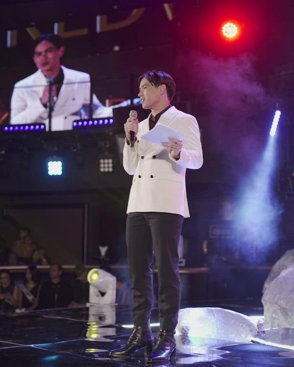Ralph de Leon while hosting Mister Pilipinas Worldwide 2023
