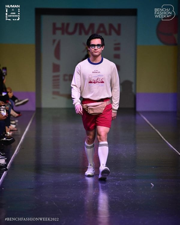 Ralph de Leon while walking the ramp at the 2022 Bench Fashion Week