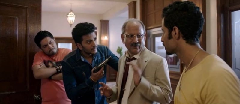 Ramakant Daayama in a still from the film Bank Chor