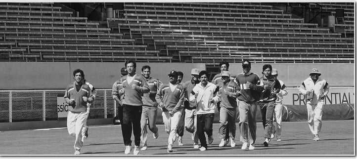 Ramiz Practice session before the 1992 World Cup