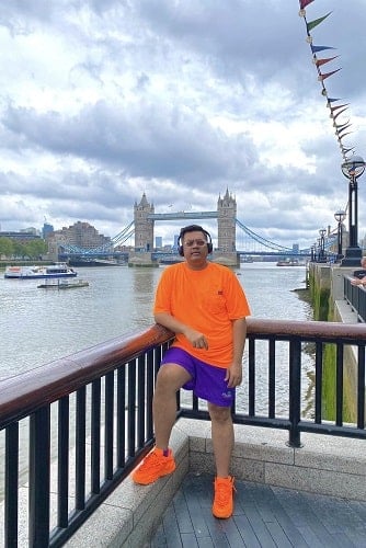 Rana Asif during his vacation
