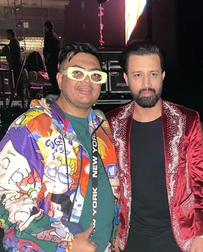 Rana Asif with Atif Aslam