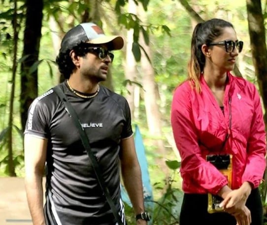 Rana Nadya on the sets of the Pakistani reality show The Ultimate Muqabla 2