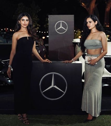 Ranjana Godara while promoting the new collection of Mercedes Benz
