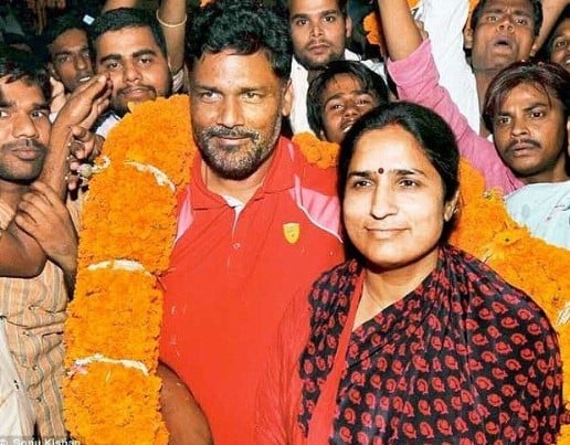Ranjeet Ranjan with her husband after an election win
