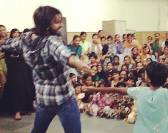 Ranveer Singh (clicked by Shanoo Sharma) during the filming of the film Band Baaja Baaraat