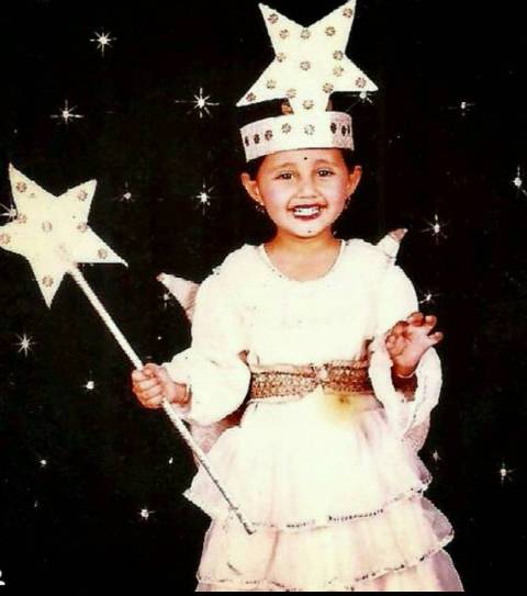 Rashami Desai in her childhood