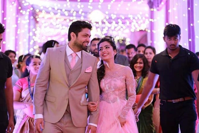 Rashmika Mandanna with Rakshit Shetty