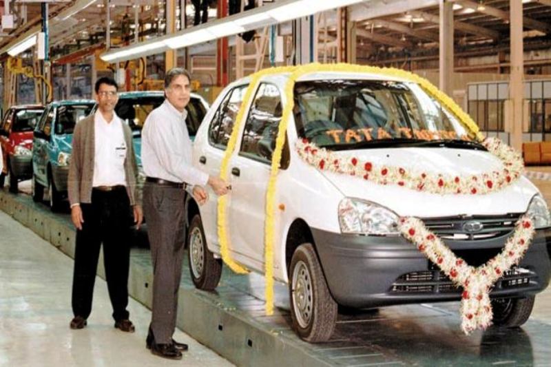 Ratan Tata at the Launch of Tata Indica