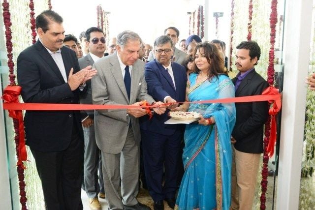 Ratan Tata while inaugurating Niira Radia