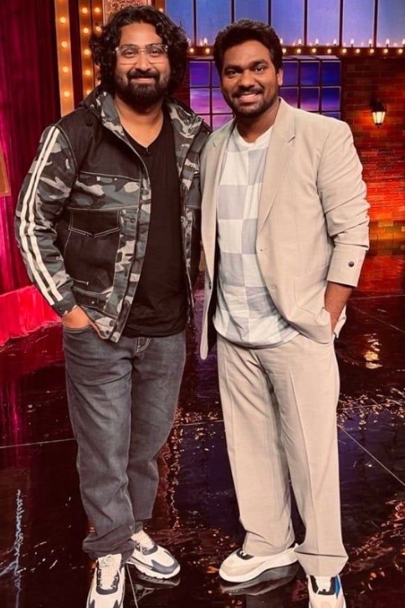 Ravi Gupta with Zakir Khan (right)