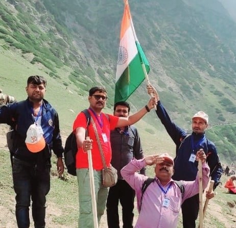 Ravi Shankar while trekking