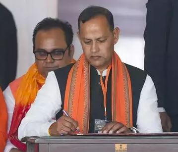 Ravinder Indraj Singh when he sworn-in as a minister