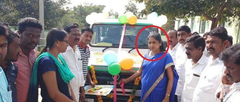 Rekha Naik flagging ambulances