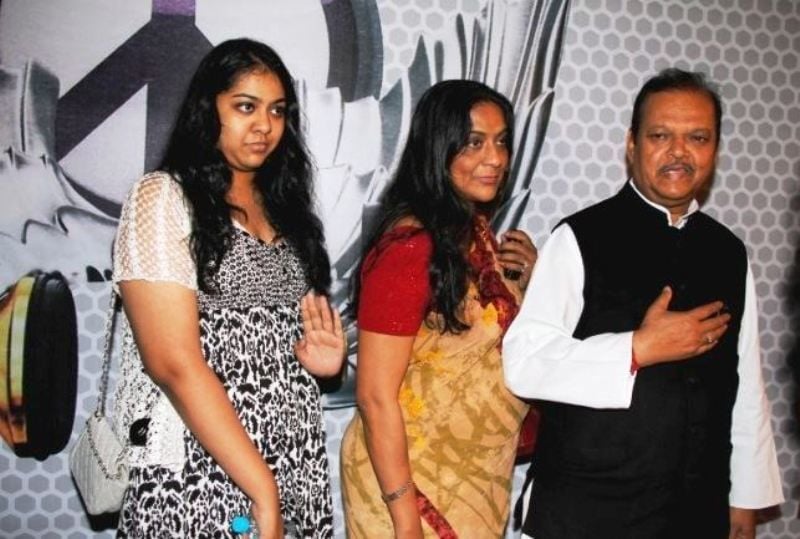 Rekha Sahay With Her Husband and Daughter