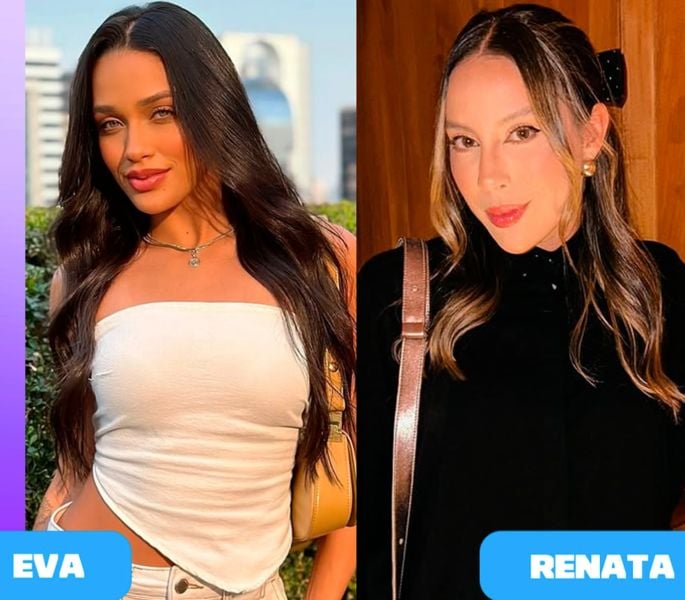 Renata Saldanha and Eva Pacheco as contestants in the reality TV show ‘Big Brother Brasil 25’