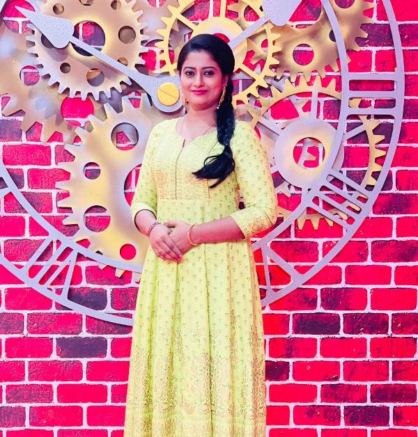 Renjusha Menon during the shoot of Celebrity Kitchen Magic