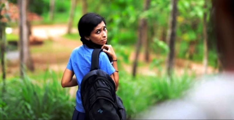 Renu Sudhi in a still from the music video for the song 