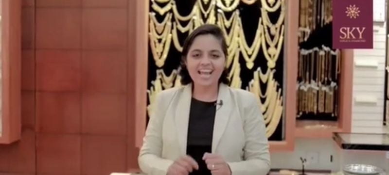 Resmin Bai in the Sky Gold and Diamonds ad