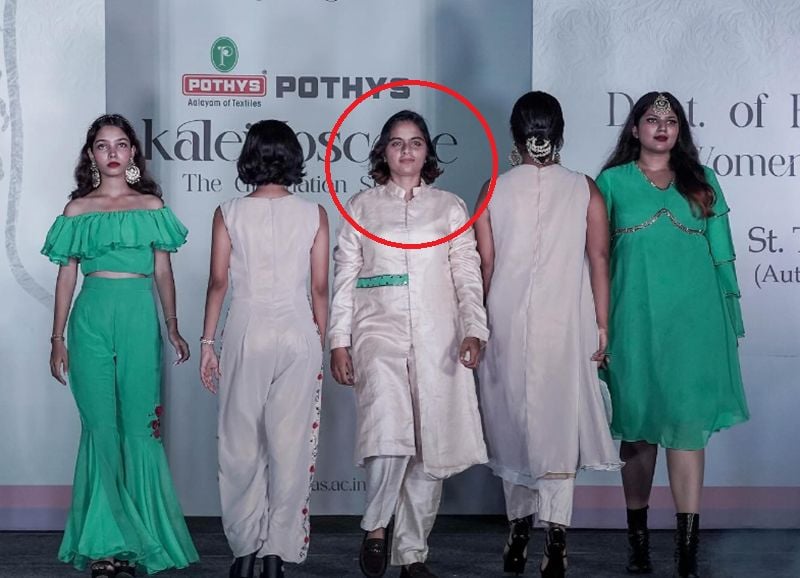 Resmin Bai while walking ramp at the Kaleidoscope 2023
