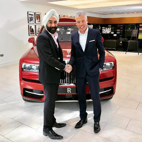 Reuben Singh at the launch of the Rolls Royce SUV Cullinan