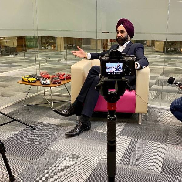 Reuben Singh during an interview