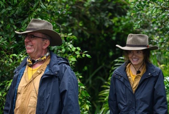 Reverend Richard Coles With Maura Higgins in the show I