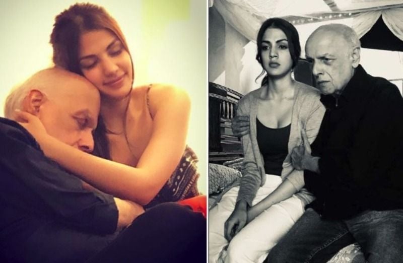 Rhea Chakraborty With Mahesh Bhatt