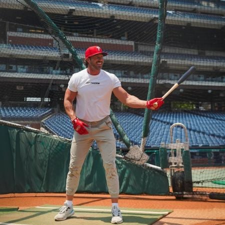 Riley Green playing baseball