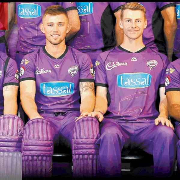 Riley Meredith in Tasmania team photograph