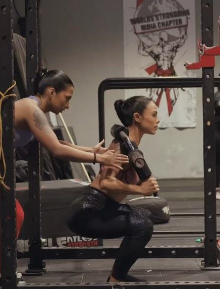 Rinima Borah at the gym