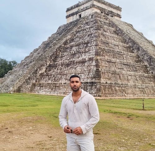 Rishi Nair during his vacation