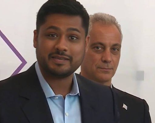 Rishi Shah during one of his business meetings