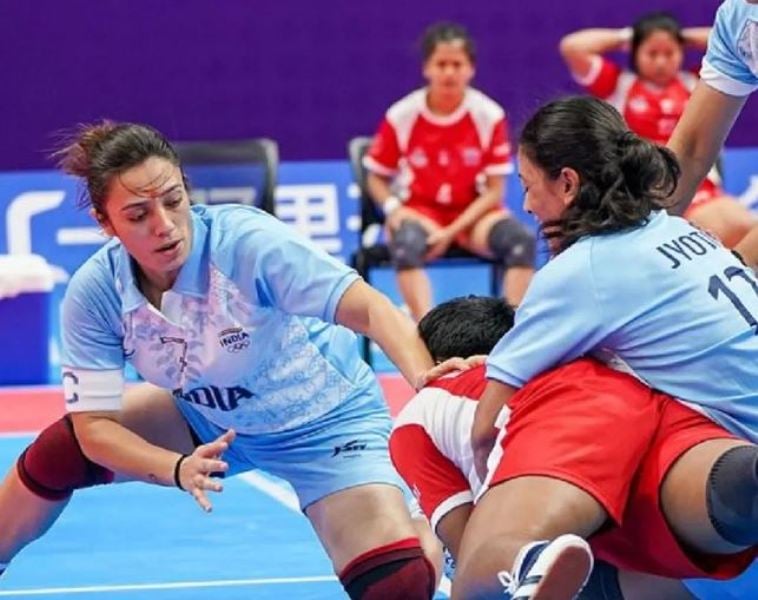 Ritu Negi at the 2022 Asian Games in Hanzhou, China
