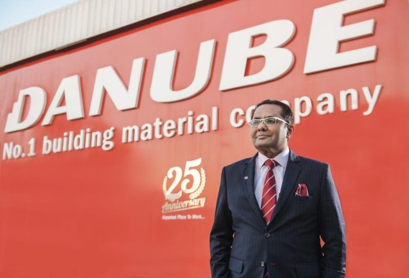 Rizwan Sajan in front of the Danube Group office