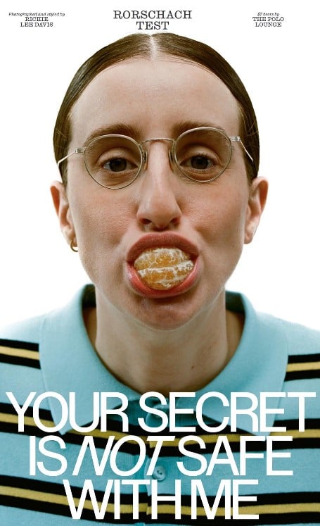 Robby Hoffman on the cover of the magazine, Interview