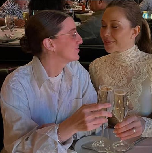 Robby Hoffman while enjoying an alcoholic beverage