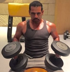 Robert Vadra while Working Out