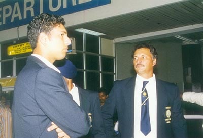 Roger Binny Under 19 team coach with Yuvraj Singh