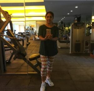 Rohini Molleti at the gym