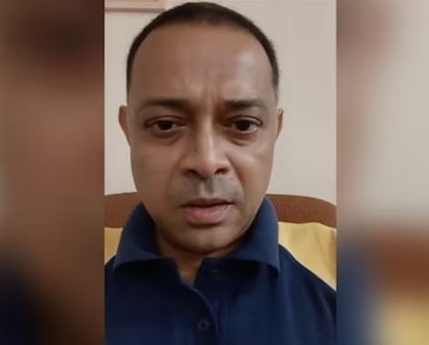 Rohit Arya while speaking in a video