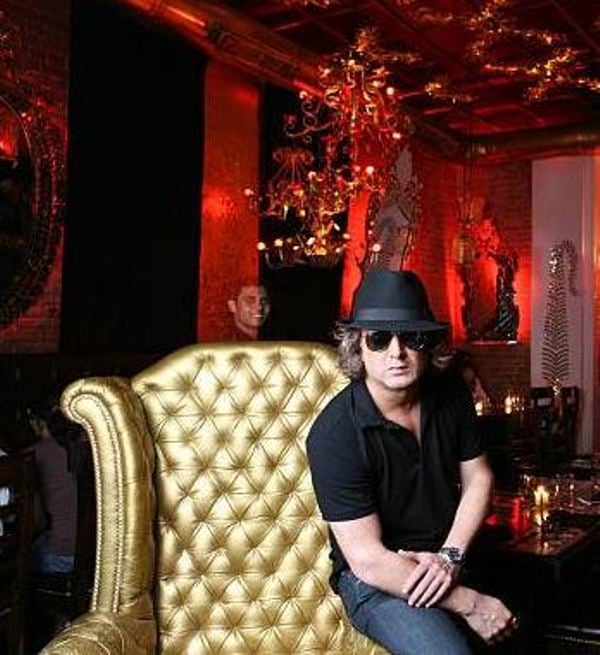 Rohit Bal at his restaurant in New Delhi