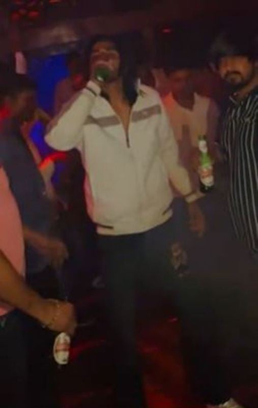 Rohit Bhati consuming alcohol