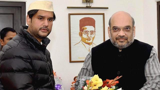 Rohit Shekhar Tiwari With Amit Shah