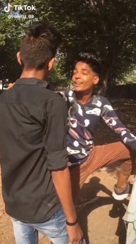 Rohit Zinjurke in one of his TikTok videos