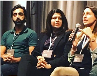 Romanna Dada while addressing the audience as an investor