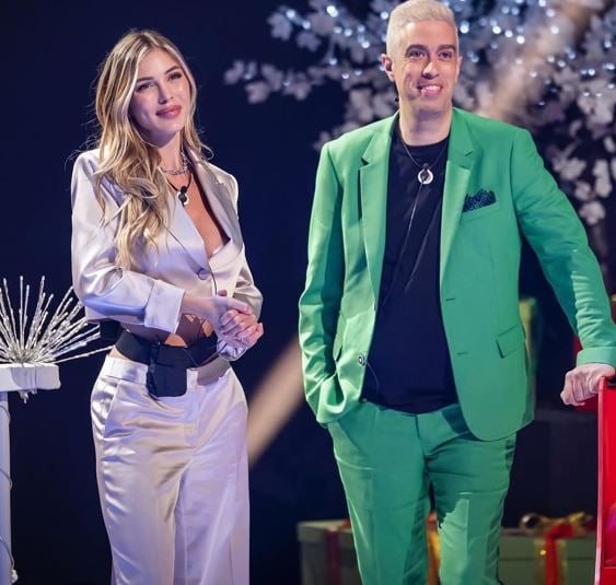 Romina Malaspina (left) during an episode of the Gran Hermano Dúo 3