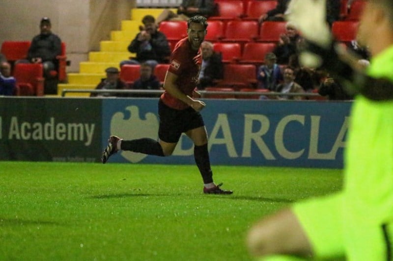 Ronnie Vint in still from his football match